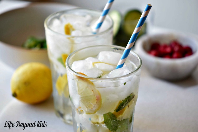 When the weather gets hot, cool down with Mint Lemonade Spritzer.
